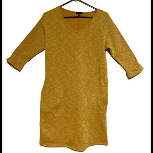 Comfortable Yellow dress with pockets